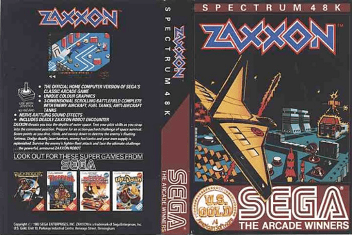 Zaxxon box art for ZX Spectrum